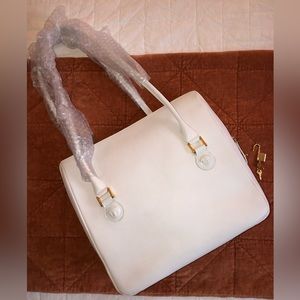 Versace Oversized Leather Shoulder Bag